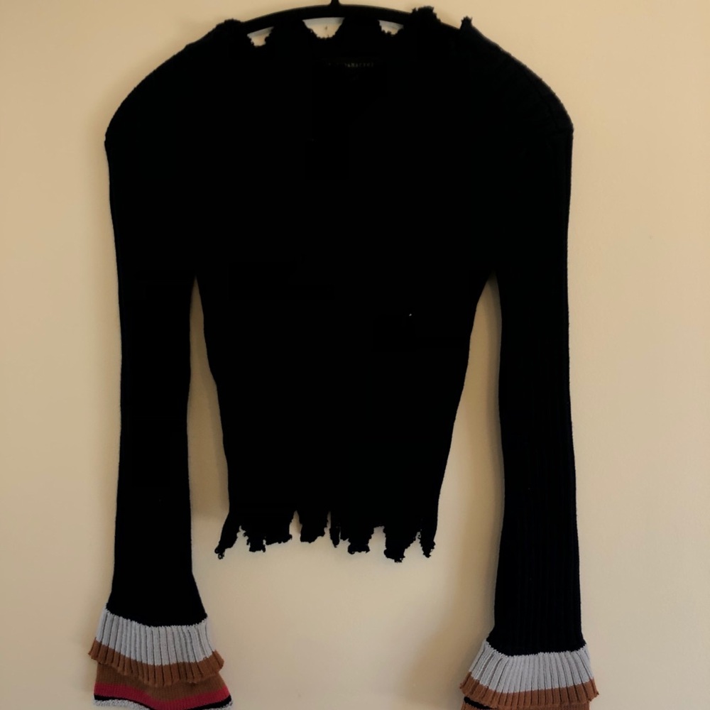 Long sleeve navy blue shirt